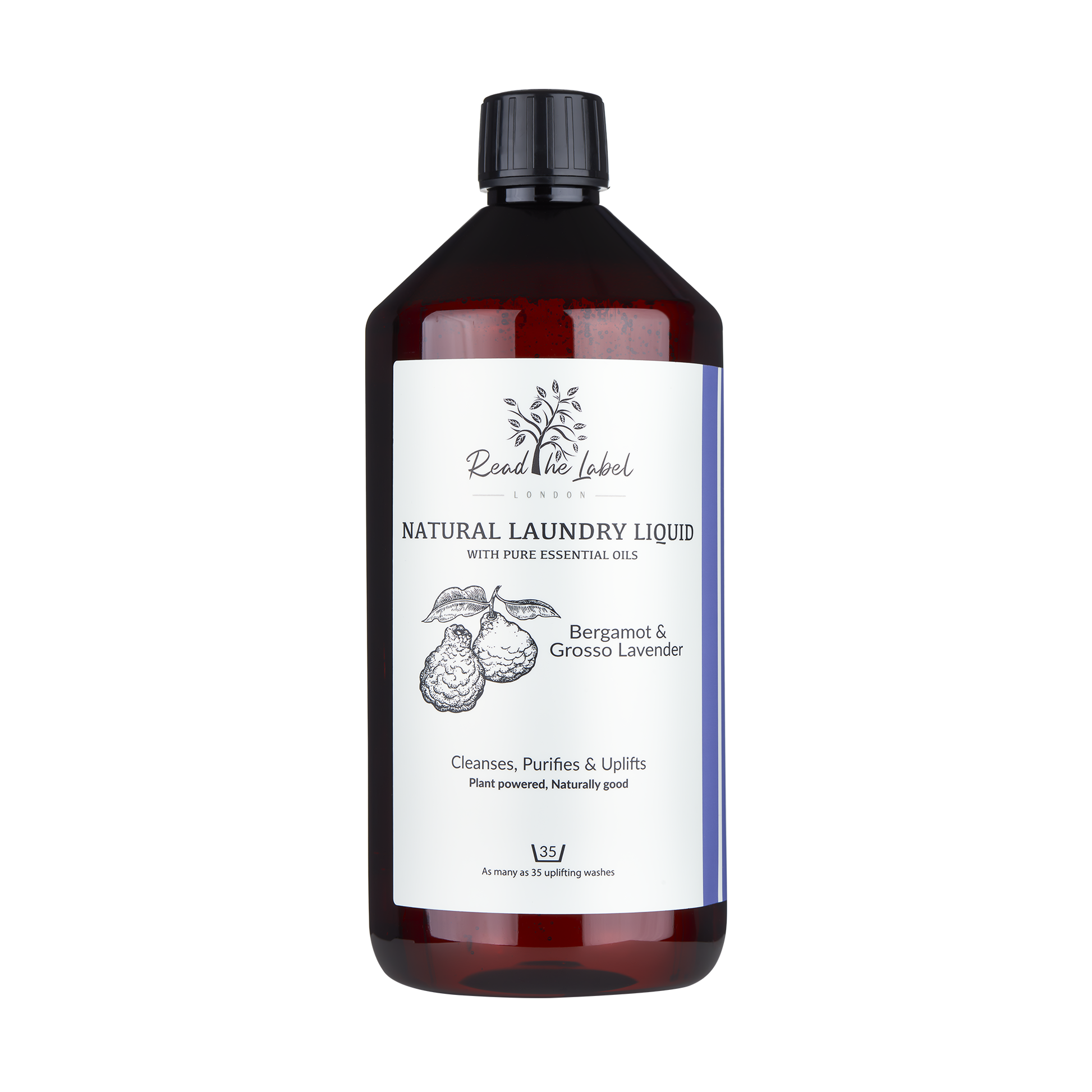 Natural Laundry Liquid – Bergamot & Grosso Lavender by Read The Label