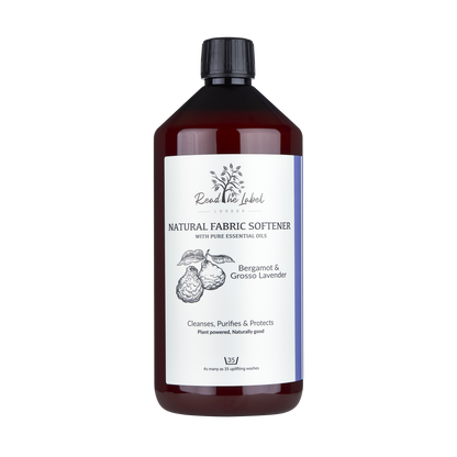 Natural Fabric Softener – Bergamot & Grosso Lavender by Read The Label