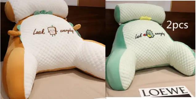 Sofa Fluffy Cushion Luncheon Pillow Triangle Reading Cushion Bedside Soft Large Backrest Lumbar Cushion Office Chair Cushion by Dropshipman