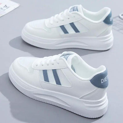 Women's All-matching Casual Sports Leather Summer White Sneakers Internet Celebrity by Dropshipman