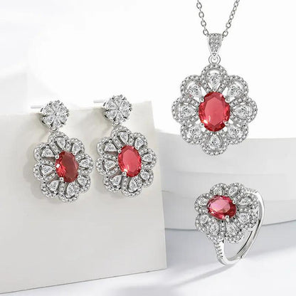 Bride Jewelry Earrings Necklace Jewelry Suit by Dropshipman