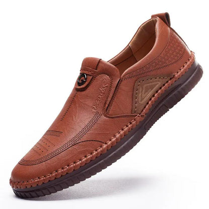 Mens Casual Soft And Breathable Leather Shoes by Dropshipman