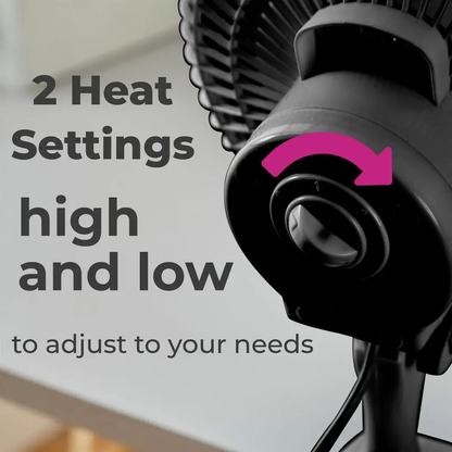 Neo Mini Clip Base Mount Desk Fan Black by Neo