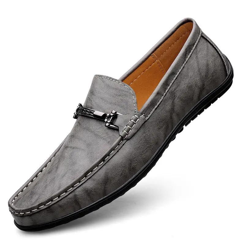 Men's Plus Size Genuine Leather Breathable Shoes by Dropshipman