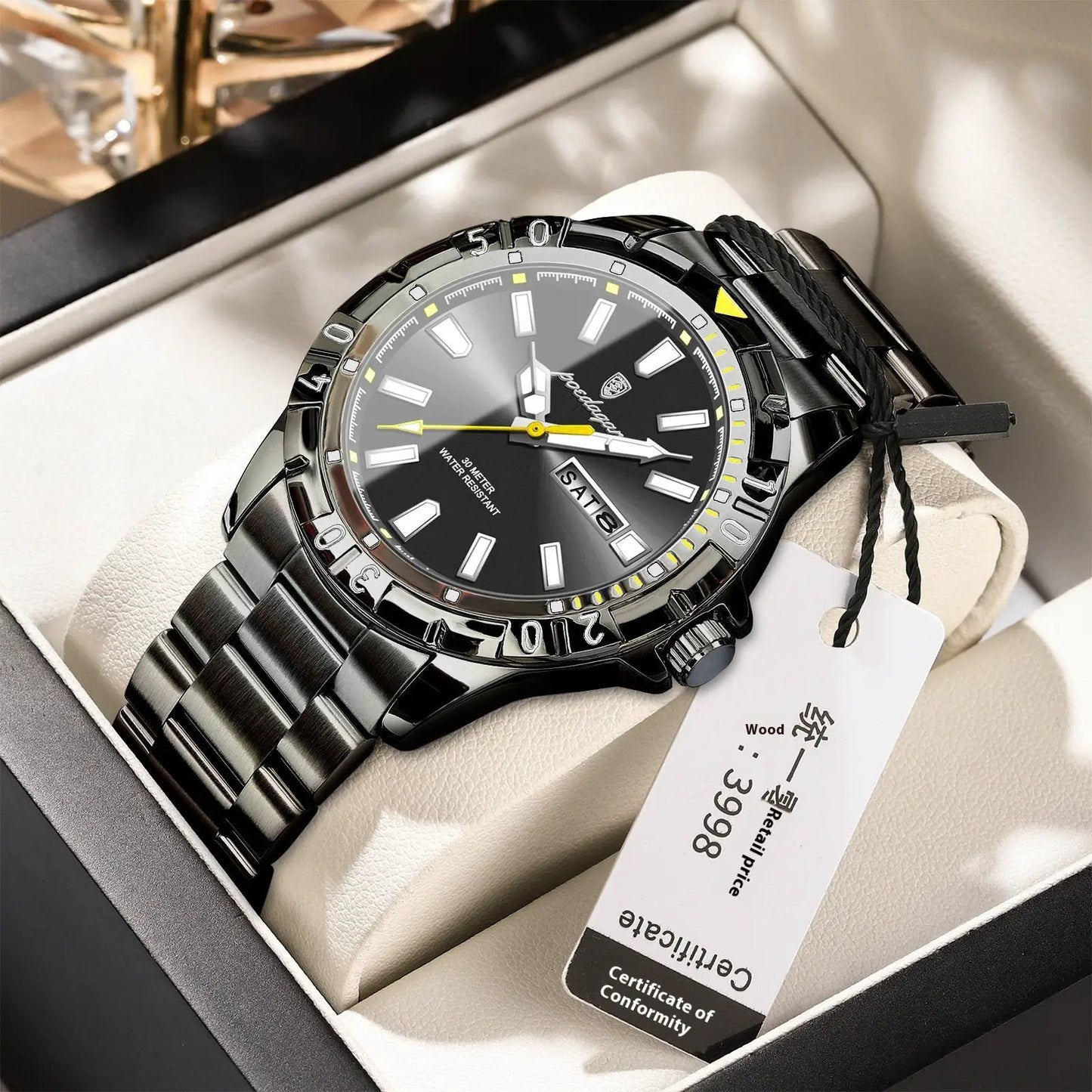 Swiss Brand Waterproof Fashion New Men's Super Strong Luminous Watch by Dropshipman