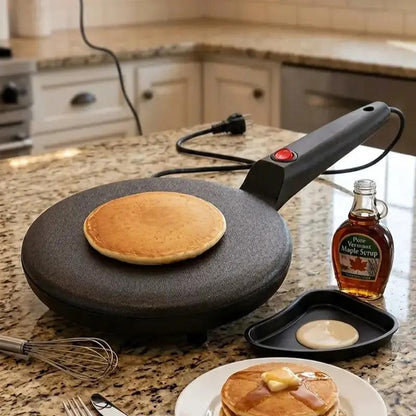 Multi-Function Pancake Maker, Non-Stick Crepe Maker & Crepe Machine - Non-Stick Heating Plate with LED Indicator Light, Easy to Clean, Compact Home Breakfast Machine by All Mart Bristol Ltd