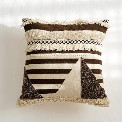 Moroccan Exotic Ethnic Handmade Throw Pillow Cover by Dropshipman
