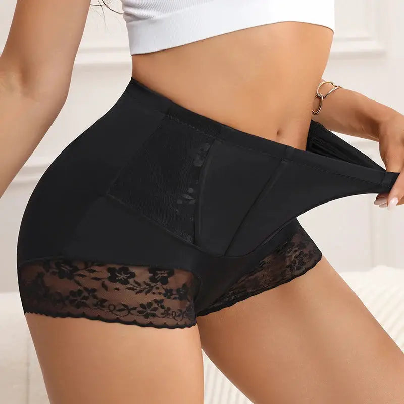 WarmSteps 3PCS Women's Shaper Panties High-Waist Lace Sexy Lingerie Abdominal Tightener Female Briefs Fishbone Waist SlimmingHot by All Mart Bristol Ltd
