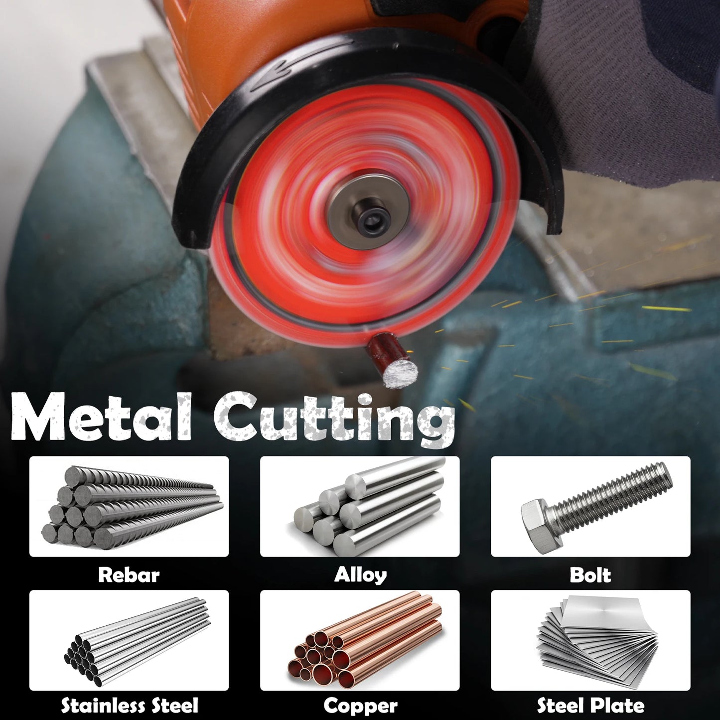 PAYA 5PCS Diamond Tipped Cutting Wheel Set 3Inch Circular Diamond Cutting Edge Blade for Steel Plate Stainless Steel Rebar Cut by All Mart Bristol Ltd