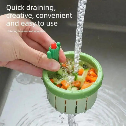 Cactus Sink Strainer, Kitchen Sink, Handwashing Sink, Drain Filter for Leftover Food and Garbage, Drain Basket by All Mart Bristol Ltd