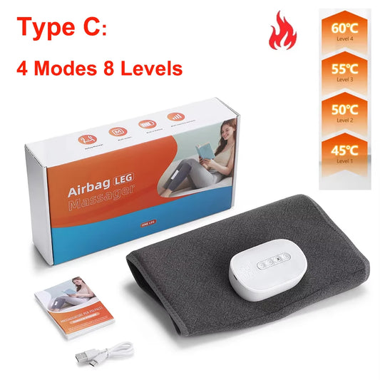 Wireless 360° Air Pressure Calf Massager 3 Level Hot Compress Airbag Compression Massage Leg Muscle Foot Relax Blood Circulation by All Mart Bristol Ltd