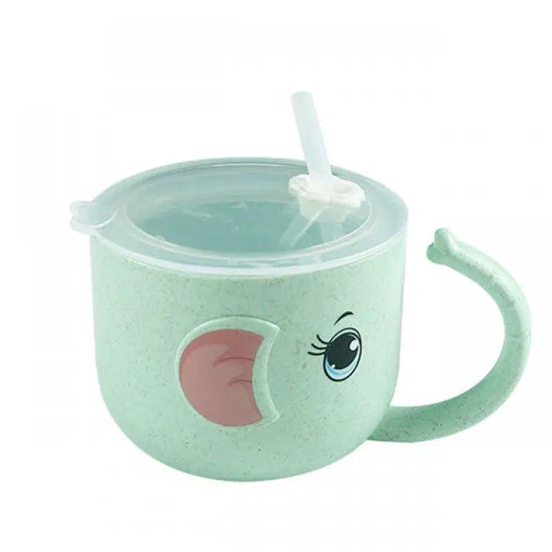 Baby Feeding Bottle Kid's Mug Silicone Straw Children by Dropshipman