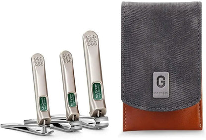 Premium 3-Piece Nail Clipper Set - Stainless Steel Nail & Slant Edge Toenail Cutter for Men and Women by All Mart Bristol Ltd