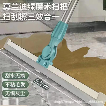 Toilet Bathroom Toilet Wiper Magic Broom Sweeping Silicone Artifact Ground Scraping Floor Cleaning Household Mop by All Mart Bristol Ltd