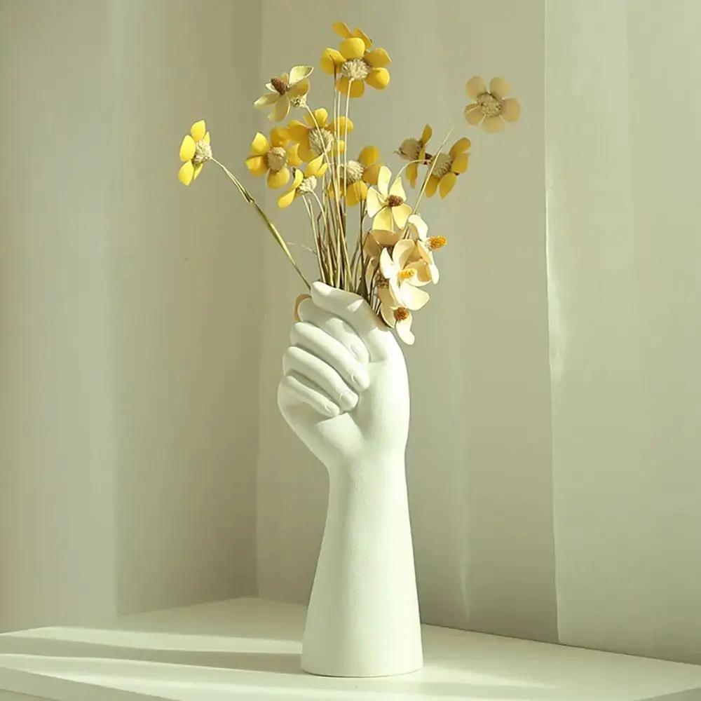 Human Body Flower Vase Delicate Vase Insertion Aesthetic Decorative Arm Body Ornament Home Decoration Resin Ceramic Vase Home by All Mart Bristol Ltd
