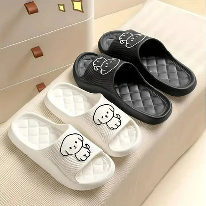 Cute Carton Slippers Bathroom Slippers Cloud Cushion Slides Summer Soft Thick Platform Home Men Indoor Non-slip Flat Flip Flops by All Mart Bristol Ltd