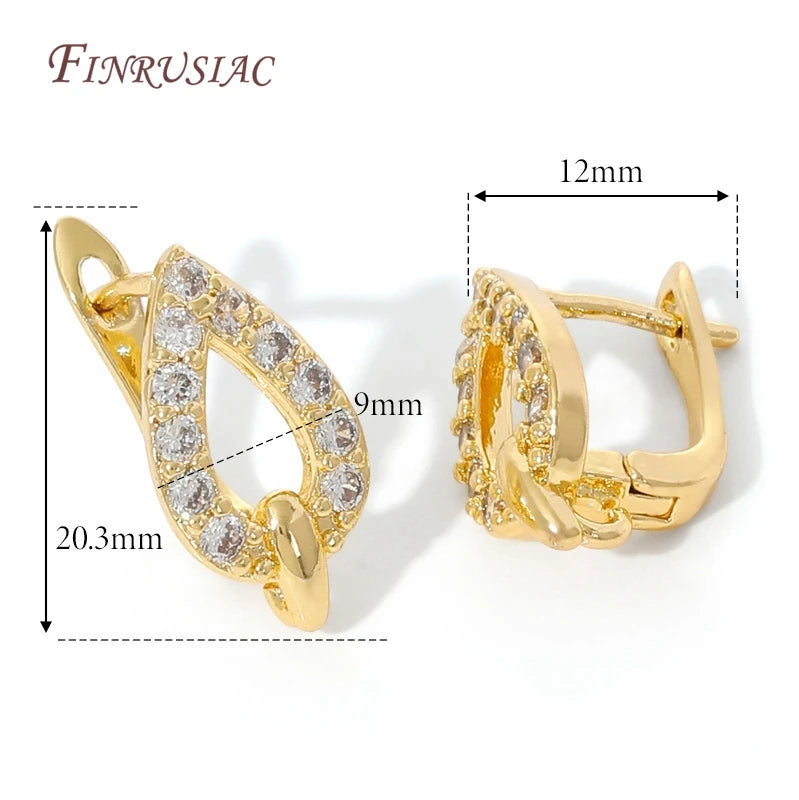 18K Gold Plated,Anti-Allergy Earring Hook Clasps,Supplies For Jewelry,Fasteners Earwires,Earrings Fixtures Accessories by All Mart Bristol Ltd