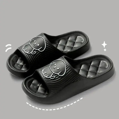 Cute Carton Slippers Bathroom Slippers Cloud Cushion Slides Summer Soft Thick Platform Home Men Indoor Non-slip Flat Flip Flops by All Mart Bristol Ltd
