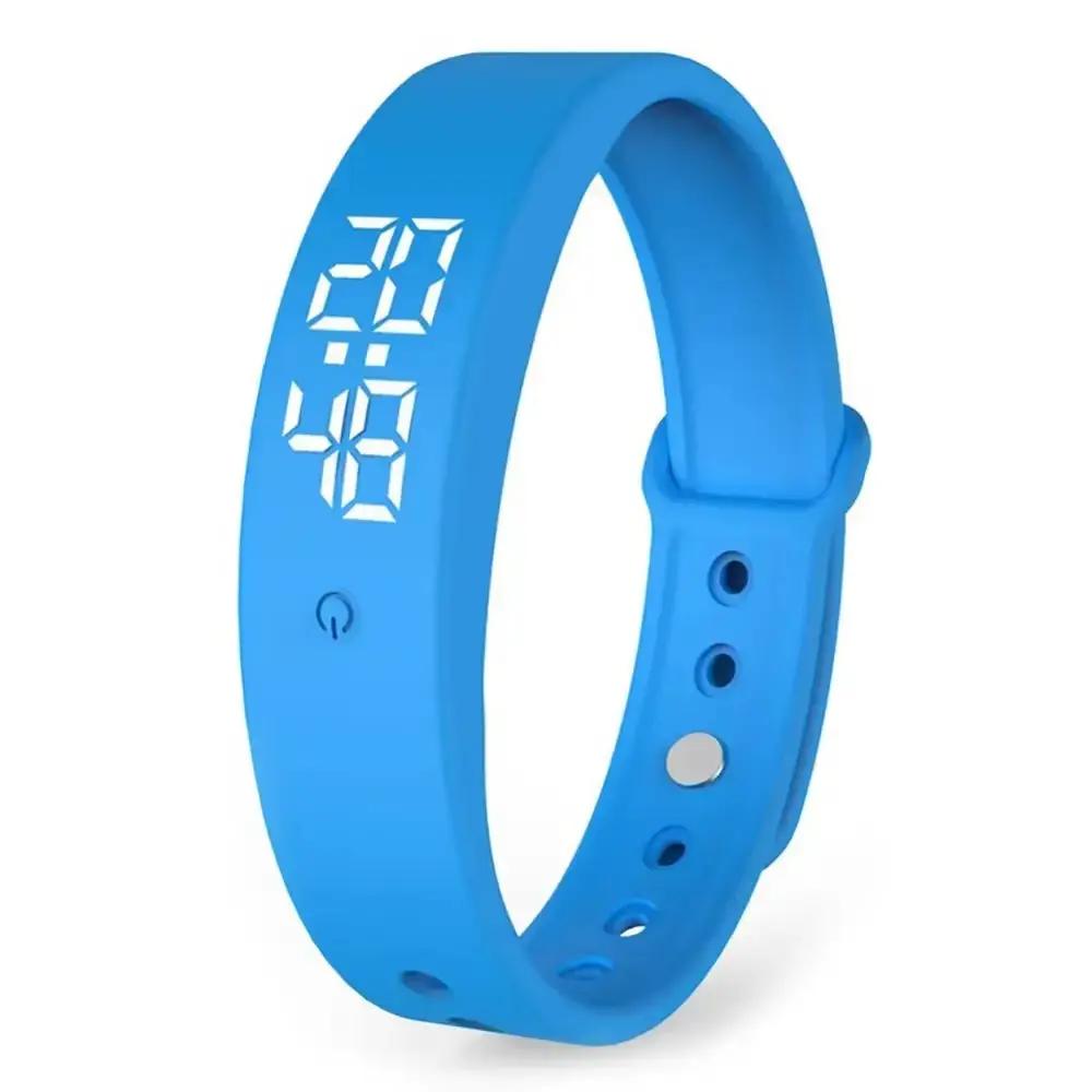 LED Digital Smart Bracelet Waterproof Smart Clock Smartband with Body Temperature Monitor Smart Band Vibration Alarm Reminder by All Mart Bristol Ltd