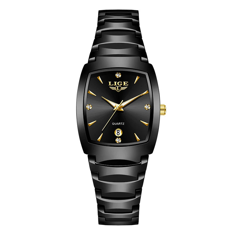 LIGE Watch women Business Luxury Ladies clock female waterproof watches Fashion quartz Simple Watch for Wome montre femme+BOX by All Mart Bristol Ltd