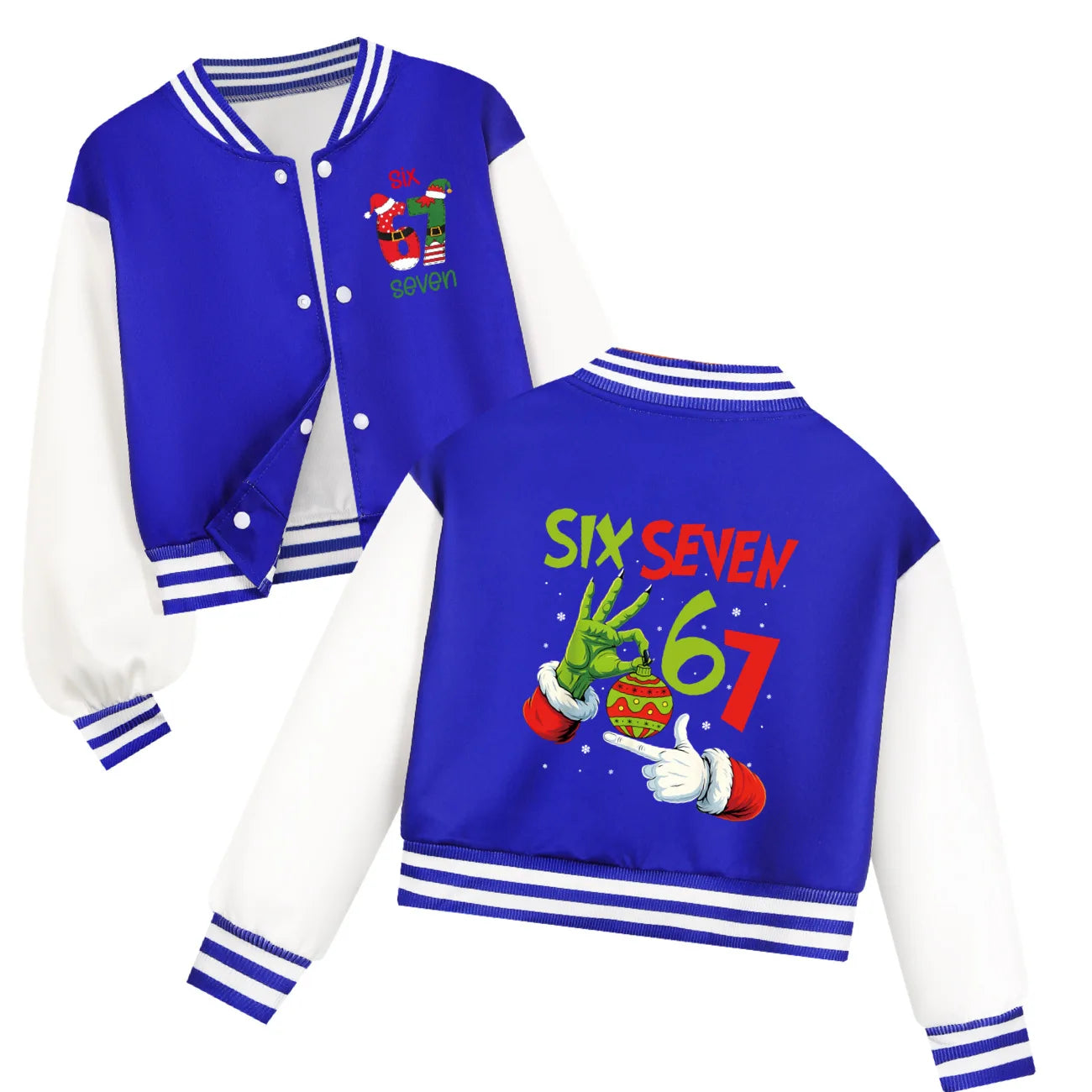 Children's Christmas Six Seven Baseball Hoodie Costume Uniform Casual Spring Autumn Wear for Boys And Girls by All Mart Bristol Ltd