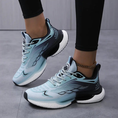 Womens Lightweight Shock-Absorbing Mesh Running Shoes For Sports by Dropshipman