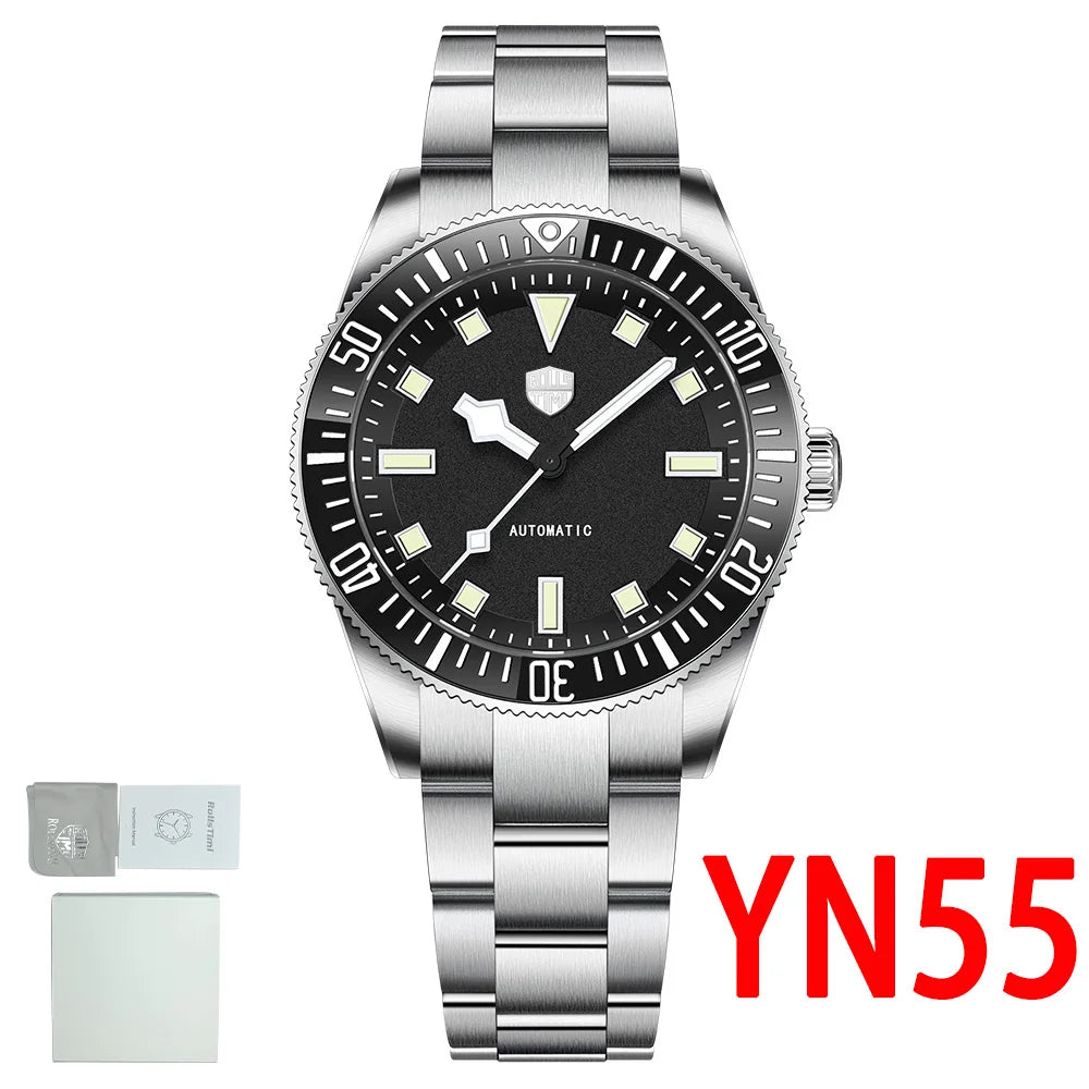2026 new Rollstimi men's watches luxury automatic watch men's mechanical watch top sapphire stainless steel 10BAR watch luminous by All Mart Bristol Ltd
