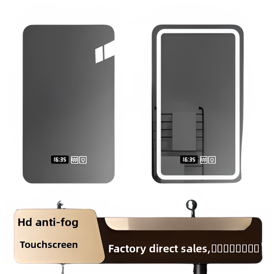 New Smart Mirror Wall Hanging LED High Definition Induction Anti-fog Bathroom Mirror Touch Screen 23.5 * 15.5 Inches Vanity by All Mart Bristol Ltd