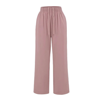 FigureFlattering Set Seductive Slimming T-Shirt Set Wide Leg High-Waisted Set Two-Piece Comfortable Chic Outfit For Women by All Mart Bristol Ltd