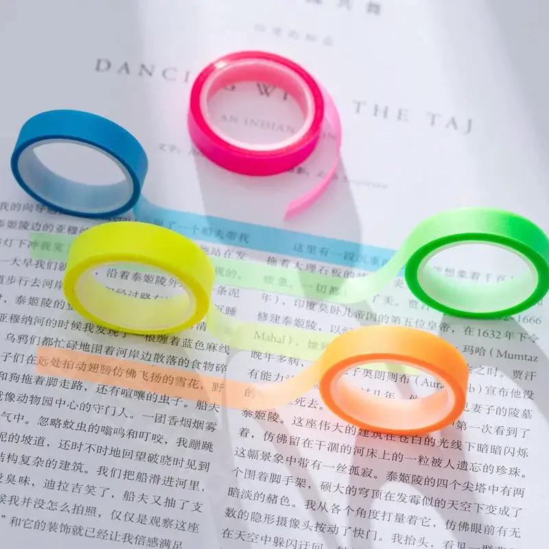 5 Roll 5 Colors Stickers Transparent Fluorescent Index Tabs Flags 5M Sticky Note Stationery Children Gift School Office Supplies by All Mart Bristol Ltd