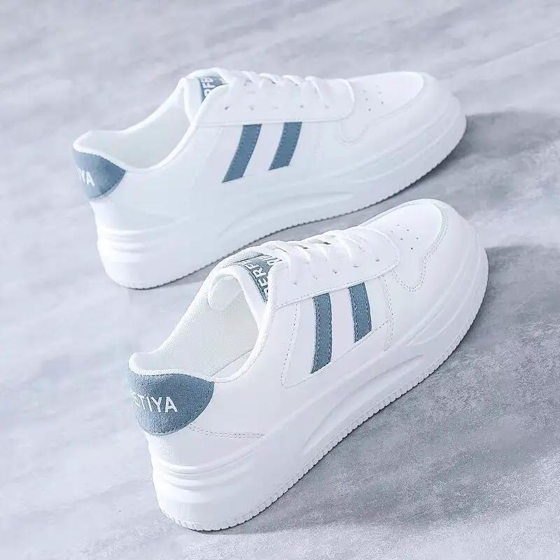 Women's All-matching Casual Sports Leather Summer White Sneakers Internet Celebrity by Dropshipman