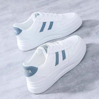 Women's All-matching Casual Sports Leather Summer White Sneakers Internet Celebrity by Dropshipman