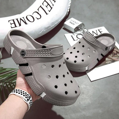Trendy Non-slip Soft Bottom Hollow-out Closed Toe Sandals by Dropshipman