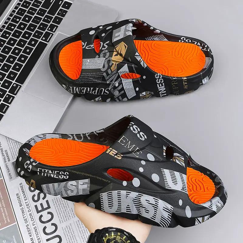 Men's Summer Outerwear Stylish Beach Platform Slippers by Dropshipman