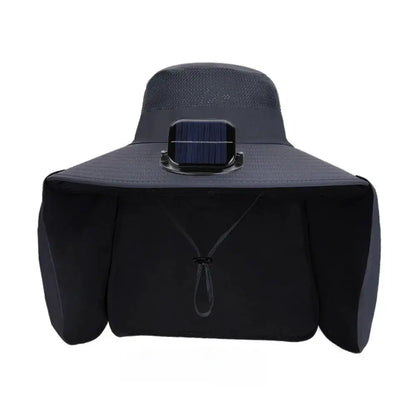 New UPF50+ Solar Fan Hat with Shawl Adjustable Wide Brim Hat Sunscreen Waterproof Fishing Hat Hiking by All Mart Bristol Ltd