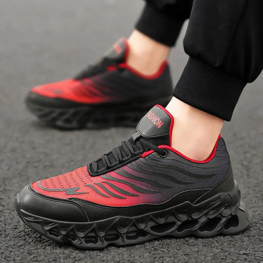 Men's Lace-up Sneakers Thick-soled Daddy Vulcanized Shoes Outdoor Running Sports Casual Shoes by Dropshipman
