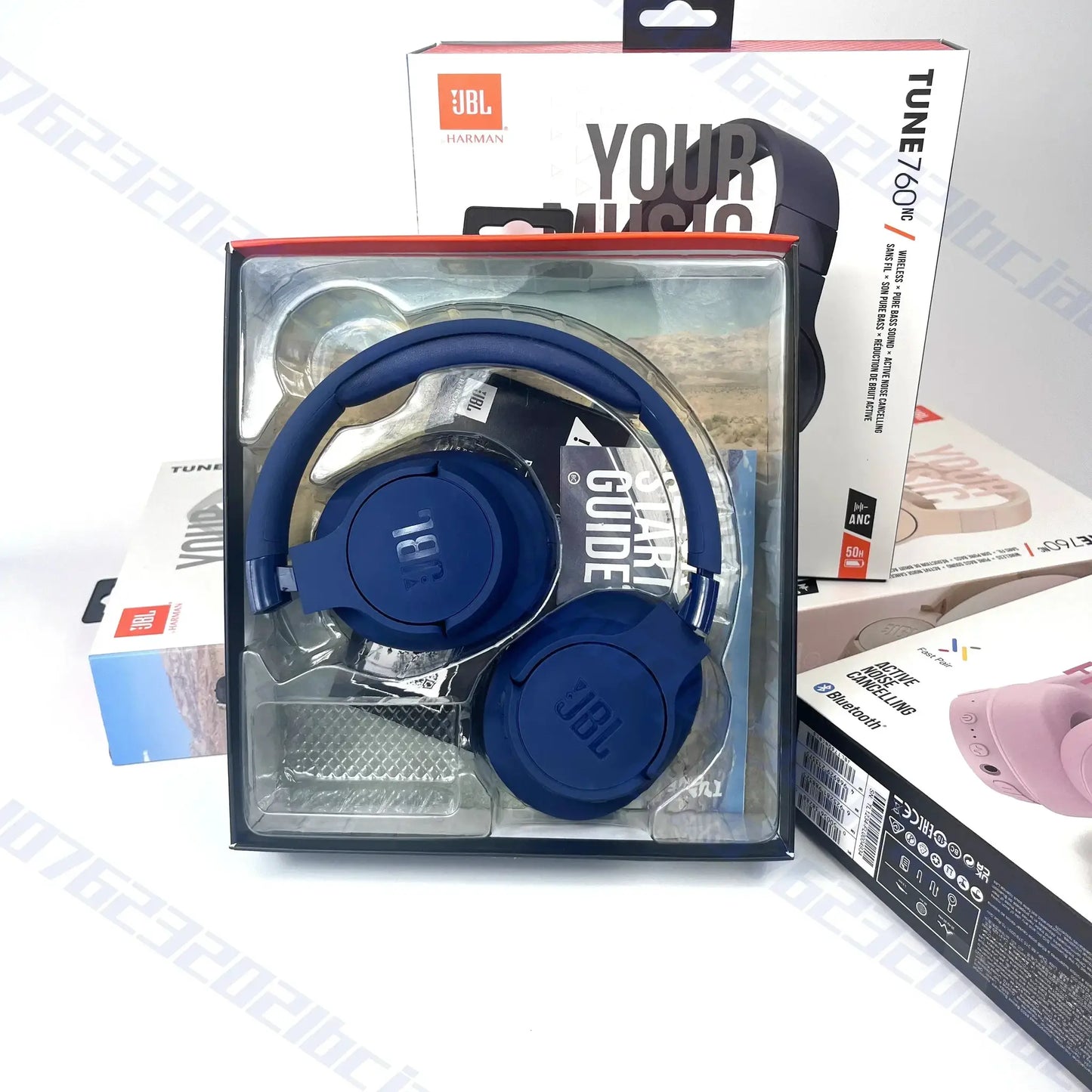 JBL Tune 760NC Wireless Over-Ear Headphones Foldable Active Noise Cancellation Sports Headset for Music And Travel by All Mart Bristol Ltd