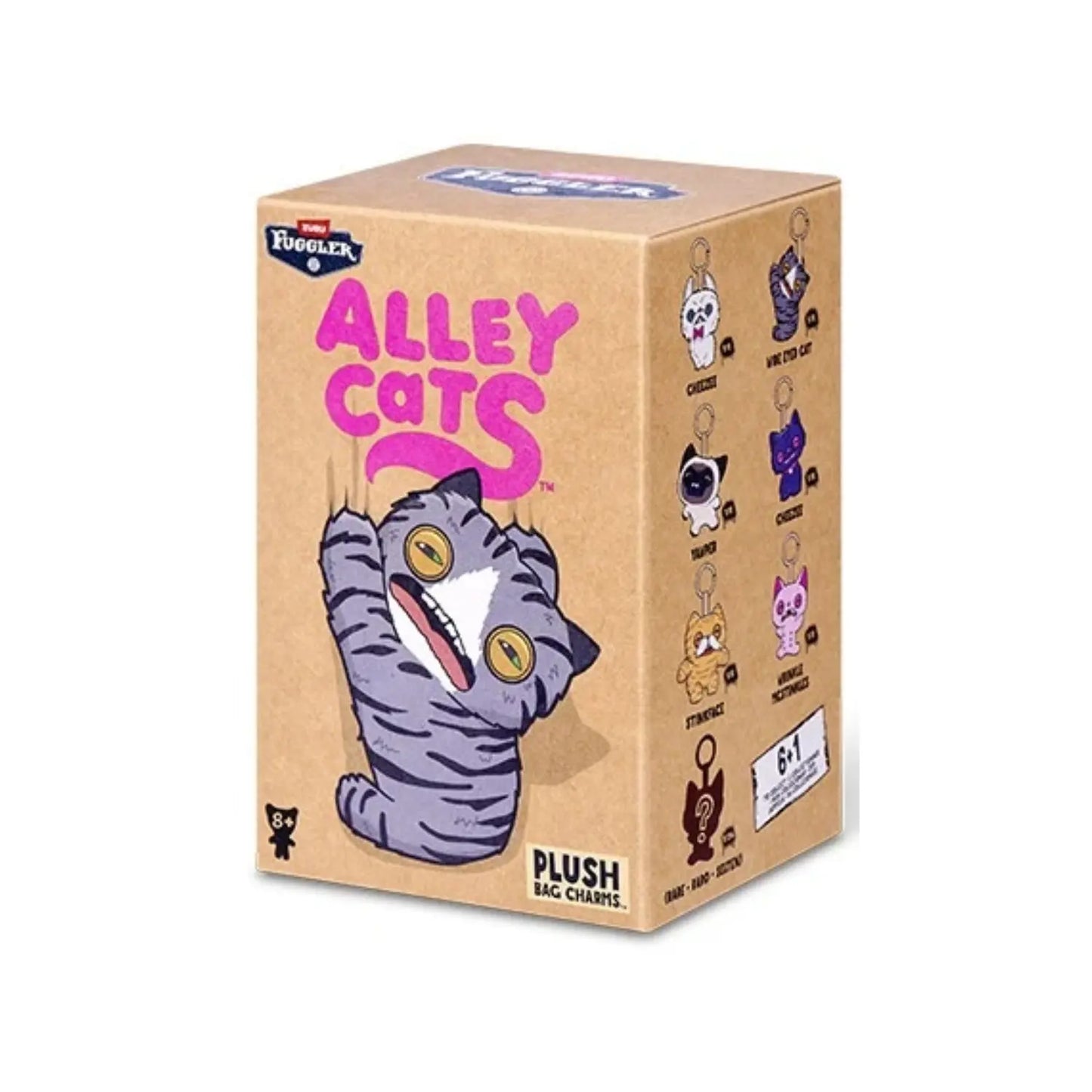 ZURU Fugglers Alley Cats 5" Plush Keychain Blind Box by All Mart Bristol Ltd
