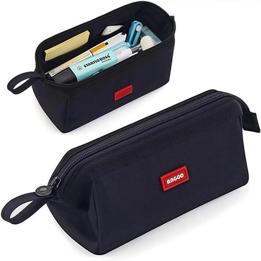 Large Capacity Pencil Case with Pen Holder Label Minimalist Student Stationery Storage Creative Stationery Storage Bag by All Mart Bristol Ltd