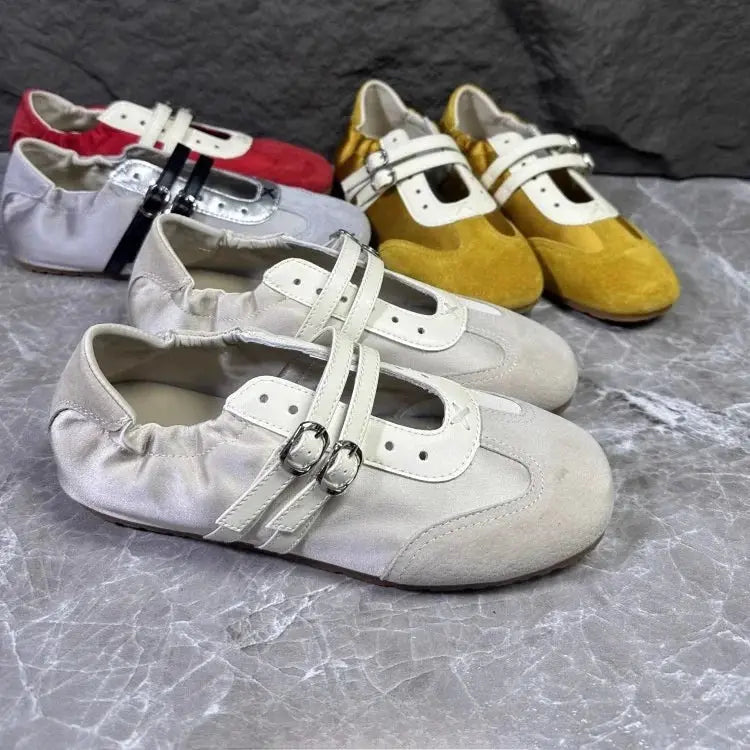 Soft Bottom Large Size Women's Shoes 41 to 43 Casual Style Agan Shoe New 2026 Fashion Single Strap Fashionable Flats by All Mart Bristol Ltd
