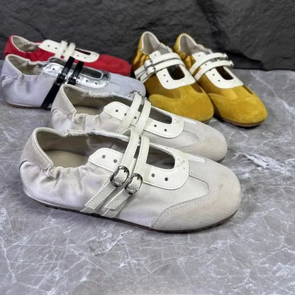 Soft Bottom Large Size Women's Shoes 41 to 43 Casual Style Agan Shoe New 2026 Fashion Single Strap Fashionable Flats by All Mart Bristol Ltd