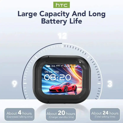Translator HTC NE20 New Bluetooth 6.0 Wireless Headphones Translation Earphones IPX4 Waterproof Rating Long Battery Life by All Mart Bristol Ltd