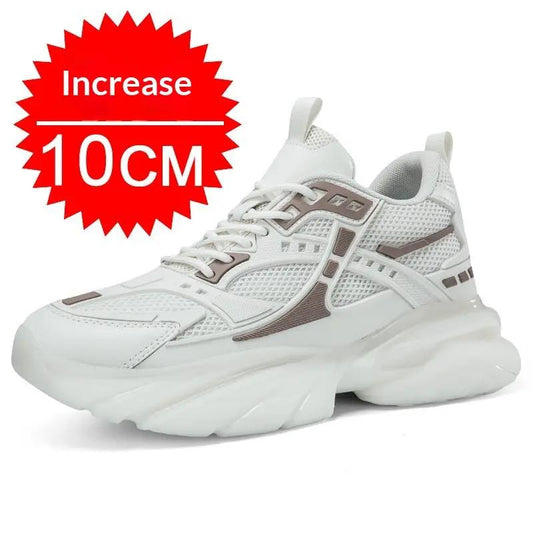 Autumn Winter Mesh Breathable Invisible Height-Boosting Casual Sneakers by Dropshipman