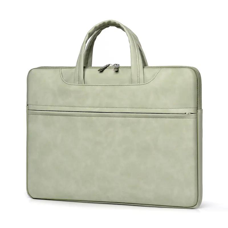 Laptop Case Tablet One Shoulder PU Leather Laptop by Dropshipman