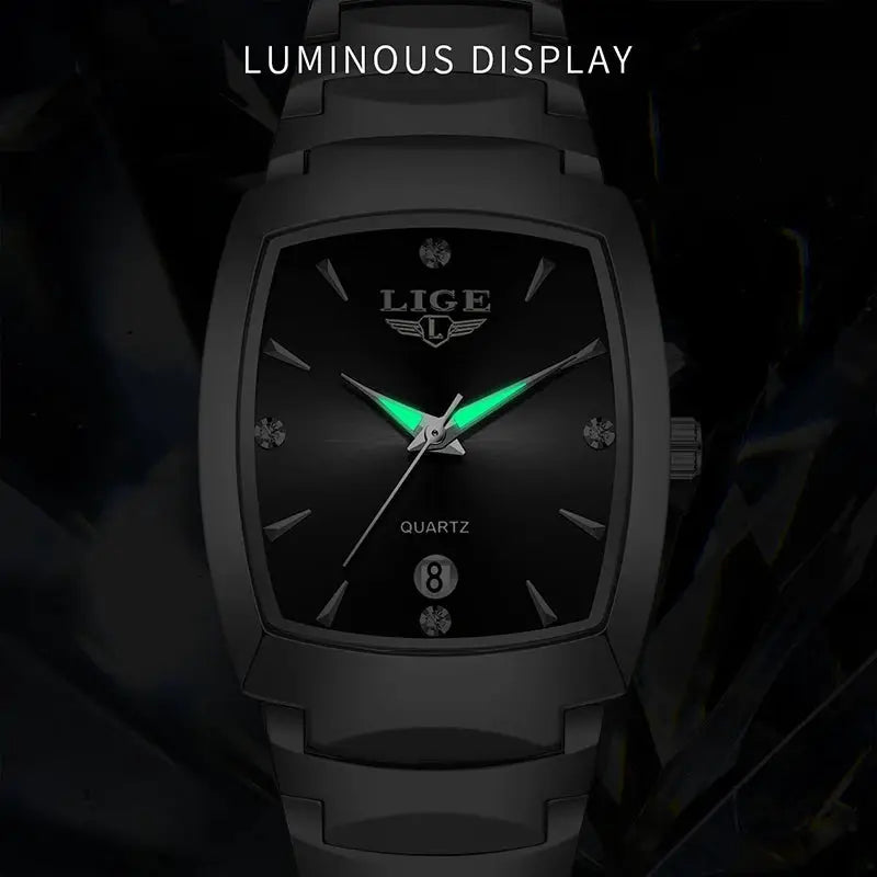 LIGE Watch women Business Luxury Ladies clock female waterproof watches Fashion quartz Simple Watch for Wome montre femme+BOX by All Mart Bristol Ltd
