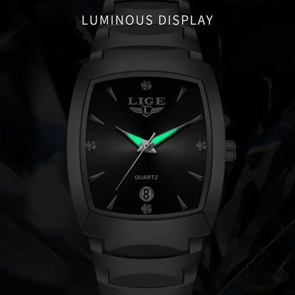 LIGE Watch women Business Luxury Ladies clock female waterproof watches Fashion quartz Simple Watch for Wome montre femme+BOX by All Mart Bristol Ltd