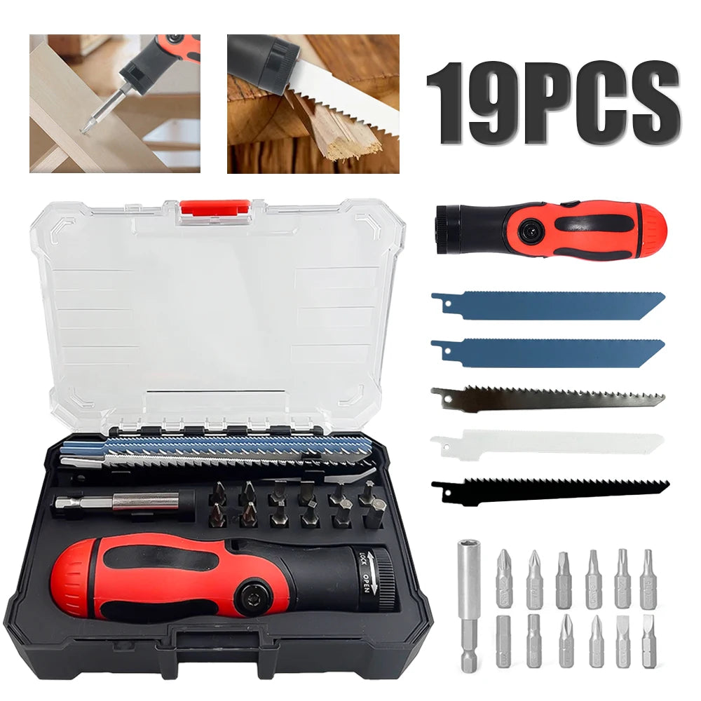 Multifunctional Hand Saw Manual Saw Set with Handle Reciprocating Saw for Metal Plastic Pipe Cutting Woodworking Craft Projects by All Mart Bristol Ltd