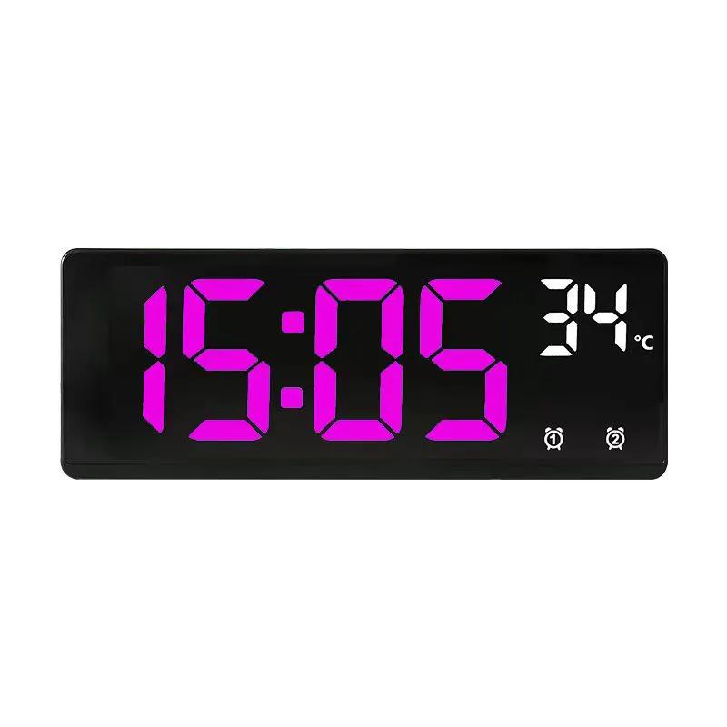 Creative Multi-functional Electronic Clock Simple Large Screen Clock Multi-group Alarm by Dropshipman