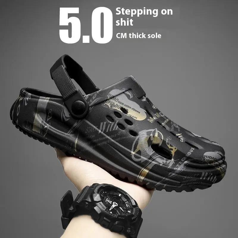 Hole Shoes Men's Outdoor EVA Slippers by Dropshipman