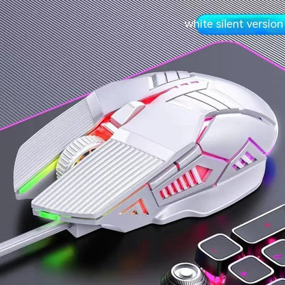 Wired Mouse 6D Colorful Dazzling E-sports Games Office Mute Luminous Mouse by Dropshipman
